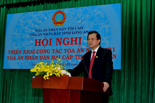 TAND hai cấp tỉnh Long An triển khai nhiệm vụ công tác năm 2021
