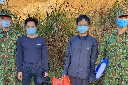Phát hiện 2 người vượt biên trái phép 
