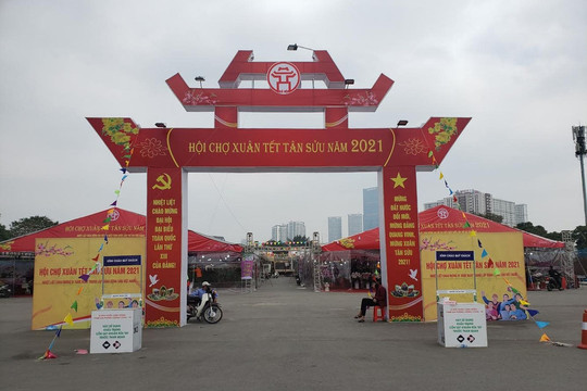 Hội chợ Xuân Tết Tân Sửu 2021: Sắc xuân sớm giữa trời đông Hà Nội