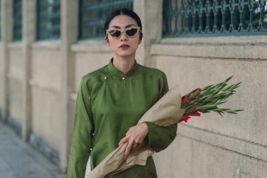 Tăng Thanh Hà gây thương nhớ với bộ ảnh đón Tết xưa