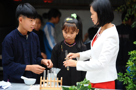 Nhà trường tổ chức dạy học trực tuyến phù hợp với điều kiện thực tiễn