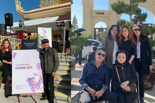 NS Hương Lan cùng sao hải ngoại có mặt tại lễ cầu siêu cho Hùng Sùi