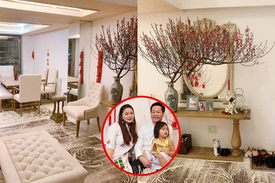 Phan Như Thảo cùng chồng đại gia trang trí không gian sống sang chảnh đón Tết Nguyên Đán