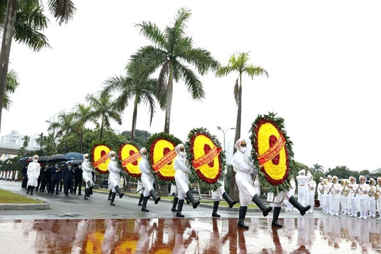 Lãnh đạo Đảng, Nhà nước tưởng nhớ Chủ tịch Hồ Chí Minh và các tiền bối cách mạng, Anh hùng liệt sĩ 