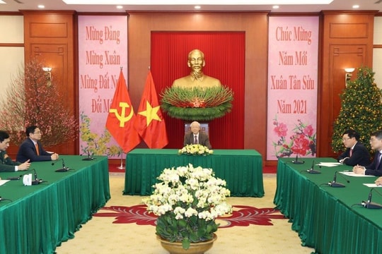Tổng Bí thư, Chủ tịch nước điện đàm với các nhà lãnh đạo Đảng Trung Quốc và Liên bang Nga