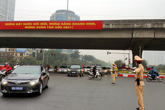 Bảo đảm trật tự, an toàn giao thông ngày cuối đợt nghỉ Tết Tân Sửu