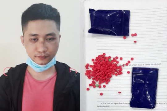 Bắt giữ đối tượng vận chuyển 400 viên hồng phiến