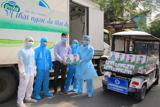 Vinamilk hỗ trợ 45.000 hộp sữa cho hơn 800 trẻ em đang cách ly tại Hà Nội, Hải Dương và Hải Phòng