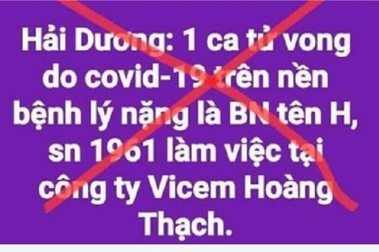 Hải Dương bác tin ca nhiễm Covid-19 ở Công ty xi măng Hoàng Thạch tử vong