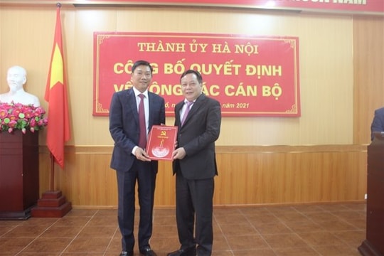 Bí thứ Quận ủy Tây Hồ làm Giám đốc Sở KH&ĐT Hà Nội