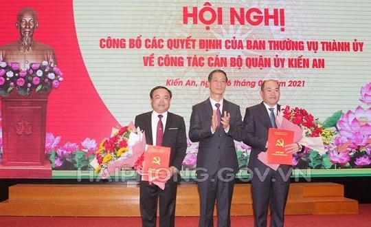 Hải Phòng luân chuyển, bổ nhiệm lãnh đạo một số địa phương