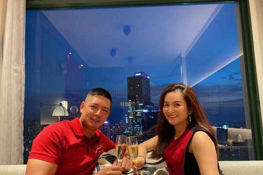 Vẻ đẹp rạng rỡ của bà xã siêu mẫu Bình Minh