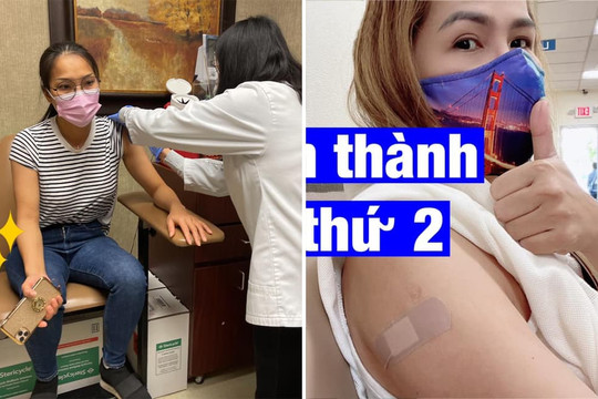Ca sĩ Hồng Ngọc, Cam Thơ đã được tiêm vắc xin Covid-19 tại Mỹ