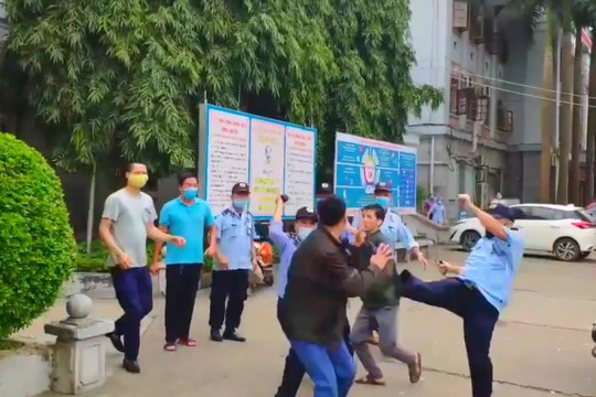 Bảo vệ ẩu đả với người nhà bệnh nhân tại bệnh viện đa khoa Tuyên Quang