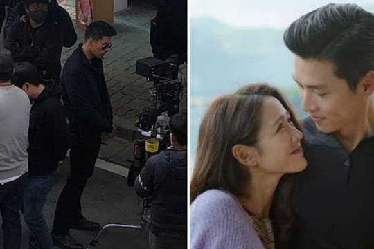 Hyun Bin xuất hiện cực ngầu trên phim trường, Son Ye Jin còn đến tận nơi đón chàng về nhà sau giờ làm việc?