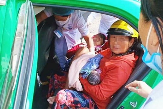 Tài xế taxi giúp sản phụ “vượt cạn” ngay trên xe