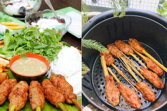Làm nem lụi bằng lò nướng hay nồi chiên không dầu mà muốn thịt mềm ngon và thơm như ngoài hàng đừng bỏ qua công đoạn này