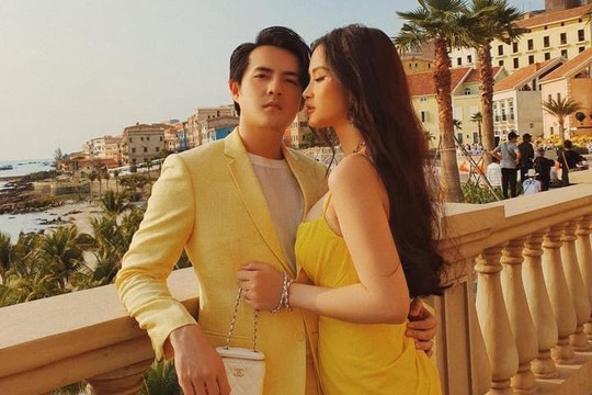 Đông Nhi cùng Ông Cao Thắng diện đồ ton sur ton