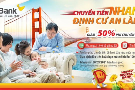 HDBank ưu đãi phí chuyển và tỷ giá mua ngoại tệ cho khách hàng cá nhân

