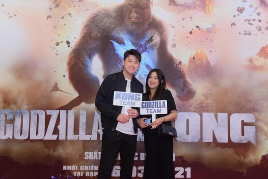 Dàn sao Việt tưng bừng 'đổ bộ' buổi công chiếu 'siêu bom tấn' Godzilla Đại Chiến Kong