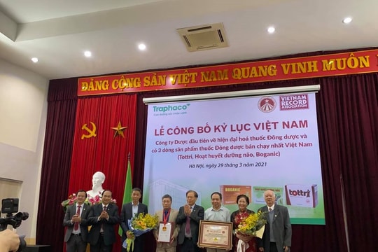 TRAPHACO xác lập kỷ lục “Công ty Dược số 1 về thuốc Đông dược”