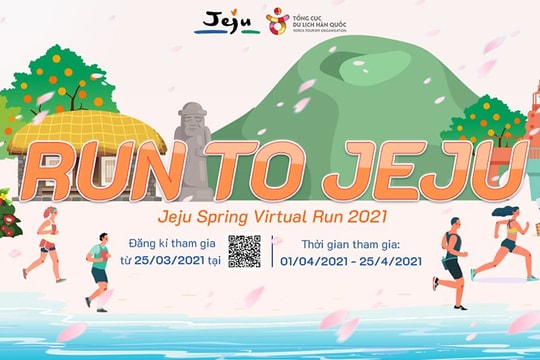 Cục Xúc tiến Du lịch Jeju tổ chức giải chạy ảo RUN to Jeju