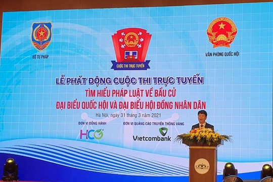 Phát động cuộc thi “Tìm hiểu pháp luật về bầu cử Quốc hội và Hội đồng nhân dân”