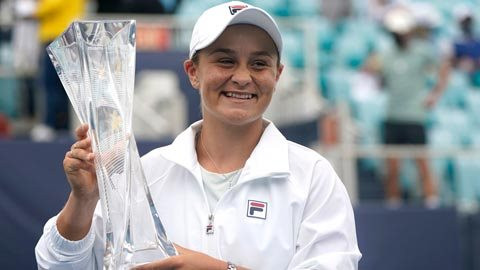 Thắng Bianca Andreescu, Ashleigh Barty vô địch đơn nữ Miami Open 2021