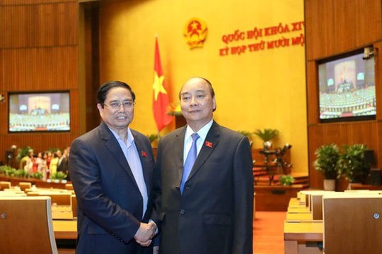 Quốc hội bỏ phiếu kín bầu Chủ tịch nước và Thủ tướng Chính phủ