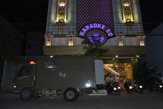 Phát hiện 22 đối tượng dương tính ma túy trong quán karaoke từng xảy ra án mạng