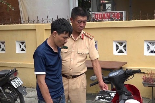 Trung tá CSGT truy bắt đối tượng cướp giật tài sản