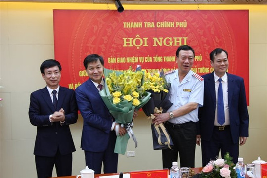 Tổng Thanh tra Chính phủ Đoàn Hồng Phong nhận bàn giao nhiệm vụ
