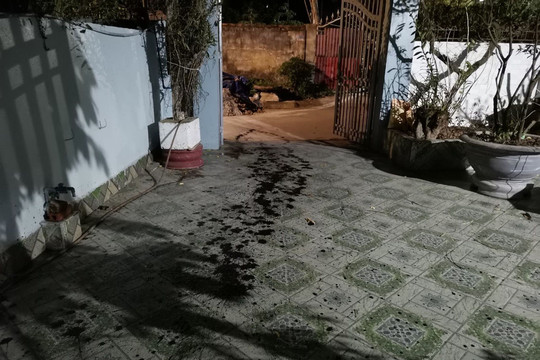 Nhà riêng của một phóng viên bị “khủng bố” bằng chất bẩn
