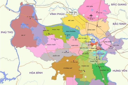 Hà Nội sẽ có 8 quận vào năm 2030