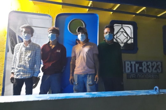 Kiên Giang, phát hiện bắt giữ 7 người vi phạm xuất nhập cảnh trên biển