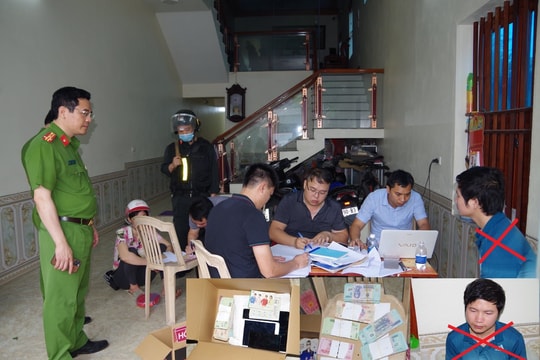 Bắt nhóm đối tượng đánh bạc qua mạng internet