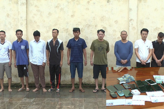 Bắt giữ 18 con bạc say sưa sát phạt trong dịp nghỉ lễ