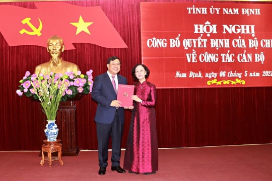Ông Phạm Gia Túc giữ chức Bí thư Tỉnh ủy Nam Định