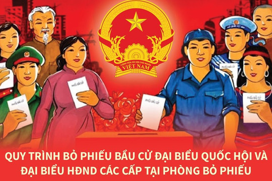 Quy trình bỏ phiếu bầu cử đại biểu Quốc hội và đại biểu HĐND các cấp tại phòng bỏ phiếu