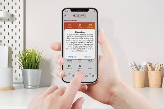 Thông báo thay đổi chính sách dịch vụ Nhận tin OTT biến động số dư trên ứng dụng Agribank E-Mobile Banking