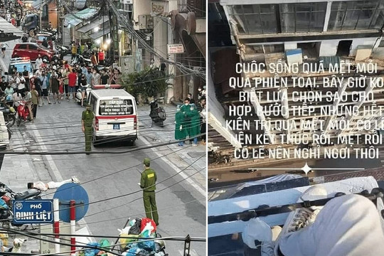 Xót xa lời nhắn cuối cùng của nam thanh niên nhảy từ tầng thượng khách sạn giữa trung tâm Hà Nội