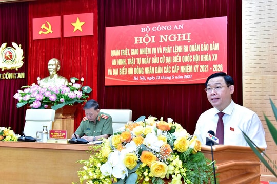 CAND cần đem hết sức lực, tài trí bảo đảm tuyệt đối an ninh, an toàn cho ngày bầu cử