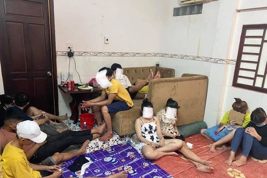 25 thanh niên nam, nữ tụ tập sử dụng ma tuý trong nhà nghỉ
