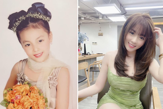 Giảng viên hot girl Âu Hà My đăng ảnh lúc bé xinh như búp bê