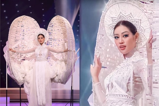 Khánh Vân gây chú ý khi trình diễn “Kén Em” tại Hoa hậu Hoàn vũ 2020