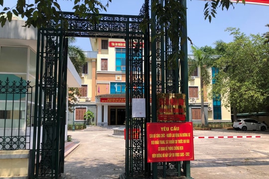 TAND tỉnh Thanh Hóa thực hiện nghiêm quy định về phòng chống dịch Covid-19
