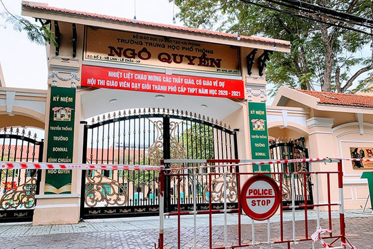 Giáo viên mắc COVID-19, Hải Phòng ra thông báo khẩn cho học sinh lớp 9, 12 nghỉ học