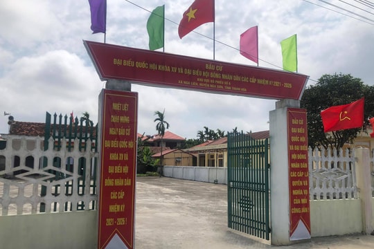 Xứ đạo Nga Liên rộn ràng trước ngày bầu cử