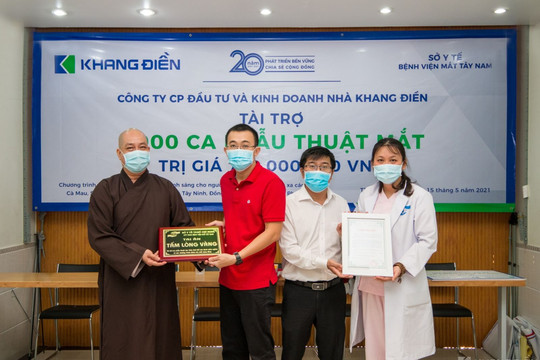 Khang Điền tài trợ chương trình phẫu thuật mắt cho 1000 bệnh nhân vùng sâu vùng xa