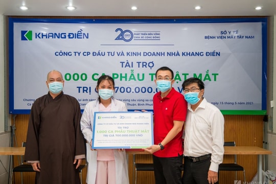 Khang Điền tài trợ chương trình phẫu thuật mắt cho 1000 bệnh nhân vùng sâu vùng xa